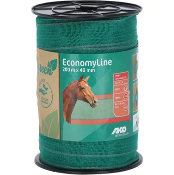 Ohradník Ohradníková páska AKO EconomyLine zelená/šedá 40mm/200m