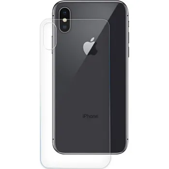 DeTech Zadní ochranné sklo pro Apple iPhone X - Průhledné