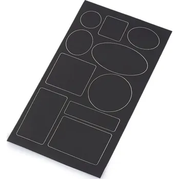 Galanterie Samolepicí záplaty voděodolné tvary, barva 10 šedá ocelová