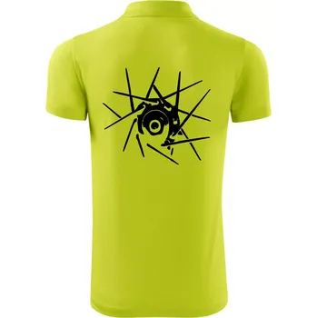 Pánská košile Cyclo výplet - Polokošile Victory sportovní (dresovina) - L ( Limetková )