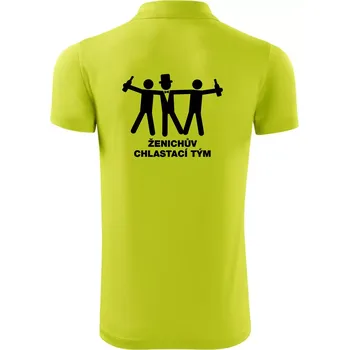 Pánská košile Ženichův chlastací tým - Polokošile Victory sportovní (dresovina) - 3XL ( Limetková )