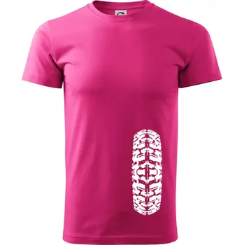 Pánská móda Enduro / cross pneumatika - Klasické pánské triko vyšší gramáže - 2XL ( Purpurová )