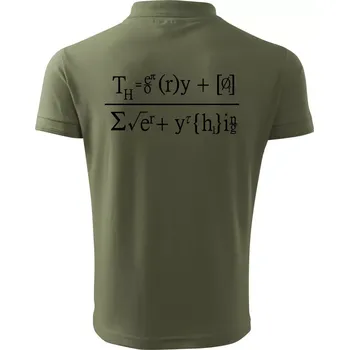 Pánská košile Teorie všeho (Theory of Everything) - Polokošile pánská Pique Polo 203 - L ( Khaki )