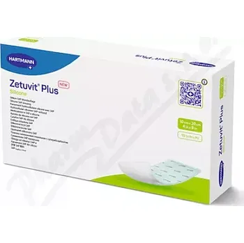 Lék na kožní problémy, vlasy a nehty Zetuvit Plus Silicone 10x20cm sil. krytí SAP 10ks