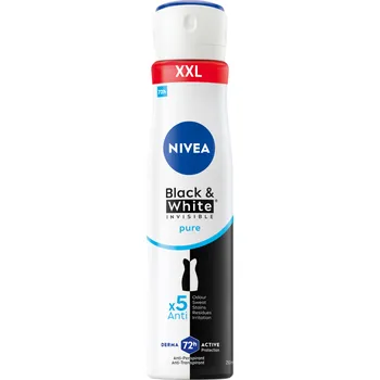Nivea Black & White Invisible Pure sprej dámský antiperspirant, 250 ml