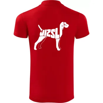 Pánská košile Maďarský ohař - Polokošile Victory sportovní (dresovina) - M ( Červená )