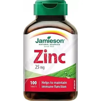 Přírodní produkt JAMIESON Zinek 25mg tbl.100