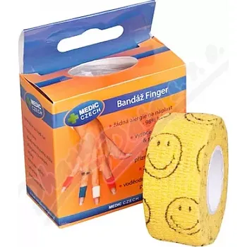 Rychlonáplast elastická 25mmx450cm smajlík