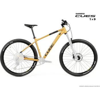 Jízdní kolo Kolo MTB 29" Cube Aim EX Shimano CUES U4000 1x9, velikost L – 18", karamelová