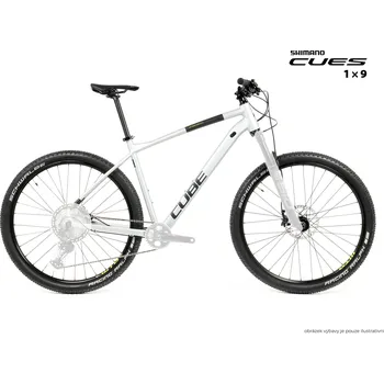 Horské kolo Kolo MTB 29" Cube Attention SLX Shimano CUES U4000 1x9, velikost XL – 20", stříbrnošedá