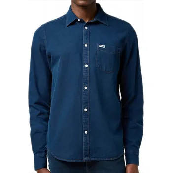 Košile Wrangler 1 PKT SHIRT 112371548 Blue Oxide M (Modrá)