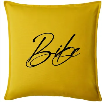 Polštář Nápis bike - Polštář 50x50 - 50x50 - Pouze potah ( Žlutá )