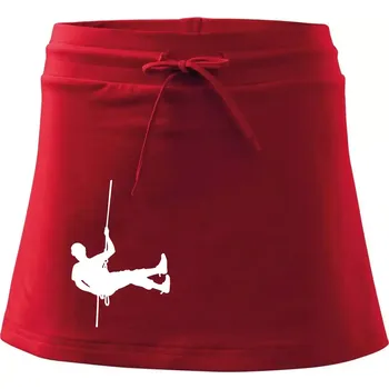 Dámská sukně Visící horolezec - Sportovní sukně - two in one - M ( Červená )