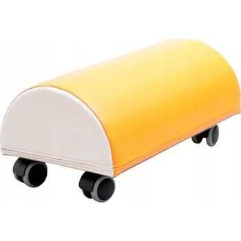 Odrážedlo Odrážedlo s měkkým sedadlem Mom SoftPlay Skateboard oranžové