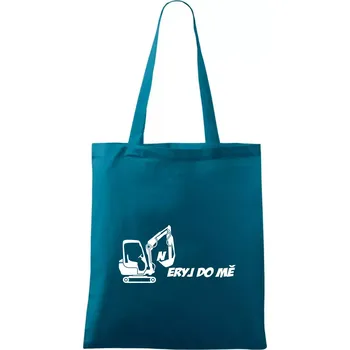 Nákupní taška Neryj do mě - Taška bavlněná - 42 x 38 cm ( Petrolejová )