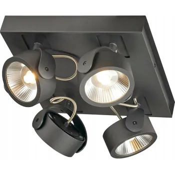 Čtvercový stropní reflektor SLV černý