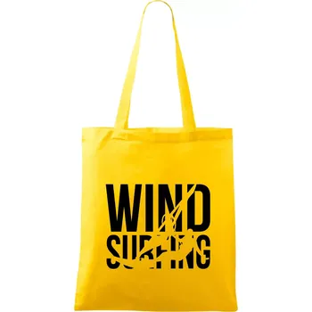 Windsurfing nápis - Taška bavlněná - 42 x 38 cm ( Žlutá )