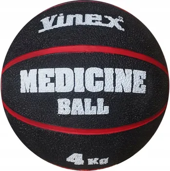 Medicinbal Rehabilitační medicinbal Vinex VMB-L004R, černý, 4 kg