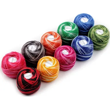 Galanterie Bavlněná příze ombré 10 g