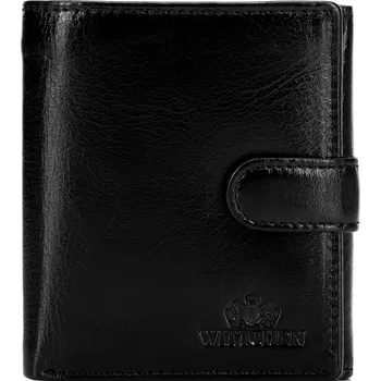 Peněženka Pánská kožená peněženka s popruhem a zapínáním na druk | WITTCHEN | 21-1-010-L10