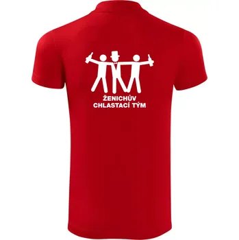 Pánská košile Ženichův chlastací tým - Polokošile Victory sportovní (dresovina) - XL ( Červená )