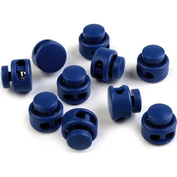 Brzdičky s dvěmi dírkami 13x15 mm kulaté, malé, 3 modrá berlínská