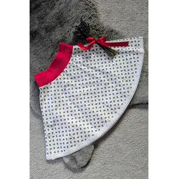 Dívčí sukně Dětská sukénka půlkolová Květinka - bílá Sukénka - velikost: 110/116