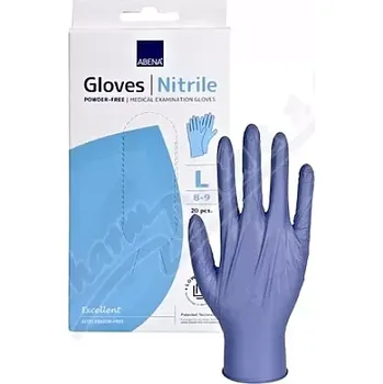Dezinfekce ABENA Rukavice vyšetř.Nitril L nepudr.modré 20ks