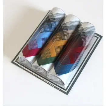 Látkový kapesník ETEX Pánské látkové kapesníky M14-2 světlé 3 kusy