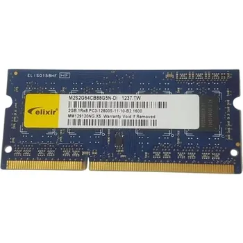 Operační paměť Elixir 2GB DDR3 PC12800 1600MHz SODIMM CL11