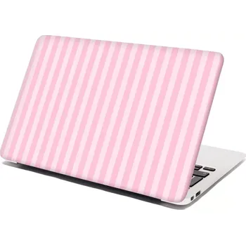 samolepka Sablio Samolepka na notebook Růžové pruhy - 38x26 cm