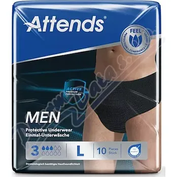 Inkontinenční vložka Kalhotky absorpční Attends Men 3 L 10ks