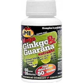 Pomůcka proti chrápání a spánkové apnoe JML Mega Ginkgo Guarana+ tbl.60+30 zdarma