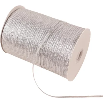 Barevné dekorativní stuhy 3 mm x 10 metrů pro dárkové balení, kreativní dekorace a ozdobné mašle stříbrná