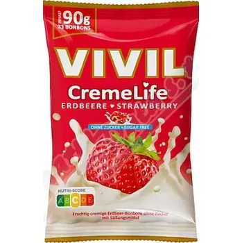 Čokoláda Vivil CremeLife jahoda bez cukru 90g