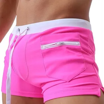 Pánské plavky Pánské plavky šortky s kapsou Kraťasy na zavazování - 5XL