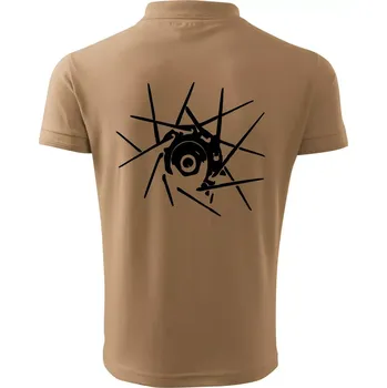 Pánská košile Cyclo výplet - Polokošile pánská Pique Polo 203 - 4XL ( Písková )