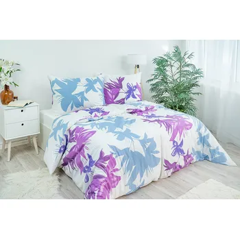 Povlak na dekorativní polštářek Povlak na polštář bavlněný Stanex Nela fialová (LS235), 40 x 40 cm, Knoflíkové