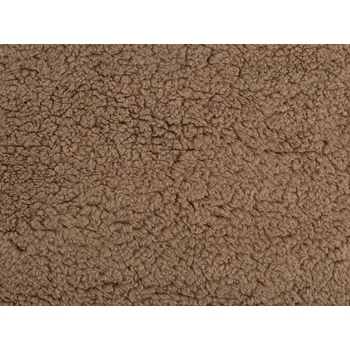 Kožešina beránek úplet, střední, 4 hnědá