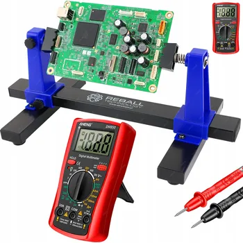 Multimetr RUČNÍ MULTIMETR MĚŘIČ PROUDU NAPĚTÍ ANENG DM850 + TŘETÍ RUKA ZD-11E