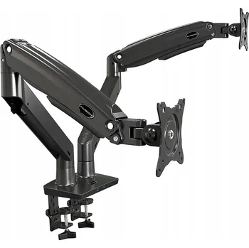 Držák monitoru DRŽÁK NA STŮL PRO 2 MONITORY 32 PALCŮ DO 12 KG S USB