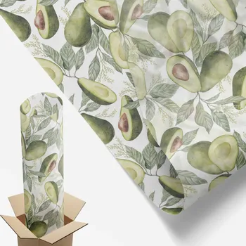 Obraz Mléčná Fólie na okna a skleněné dveře 50x116 cm Avokádové listy