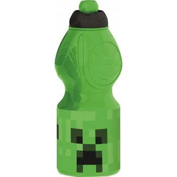 Láhev Plastová sportovní láhev Minecraft Creeper 400 ml