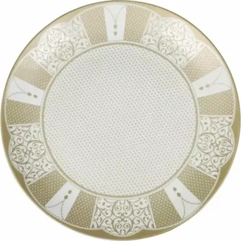 Tác na cukroví 30cm GOLDENEYE BRANDANI (barva - bílá, zlatá)