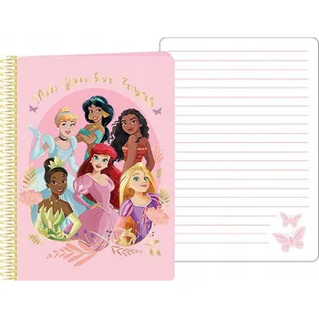 Spirálový zápisník Disney princezny Fairytale, zápisník A5