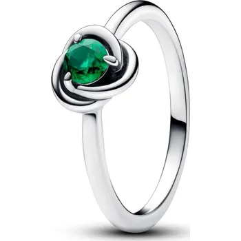 Prsten PANDORA prsten Zelený kruh věčnosti 50