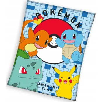 Dětská deka Flanelová fleecová deka Pokémon Awesome 110x140cm