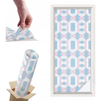 Okenní dekorace Fólie mléčná hotová 116 x 50 cm