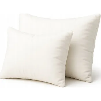 Polštář POLŠTÁŘ 50x50 ANTI-ALERGICKÝ HLADKÝ BÍLÝ NA SPANÍ MĚKKÝ VÝPLŇ SEN VYSOKÁ