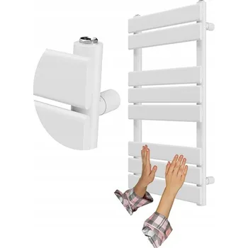 Radiátor Koupelnový radiátor vodní Granitan 407 W 45 x 80 mm bílý